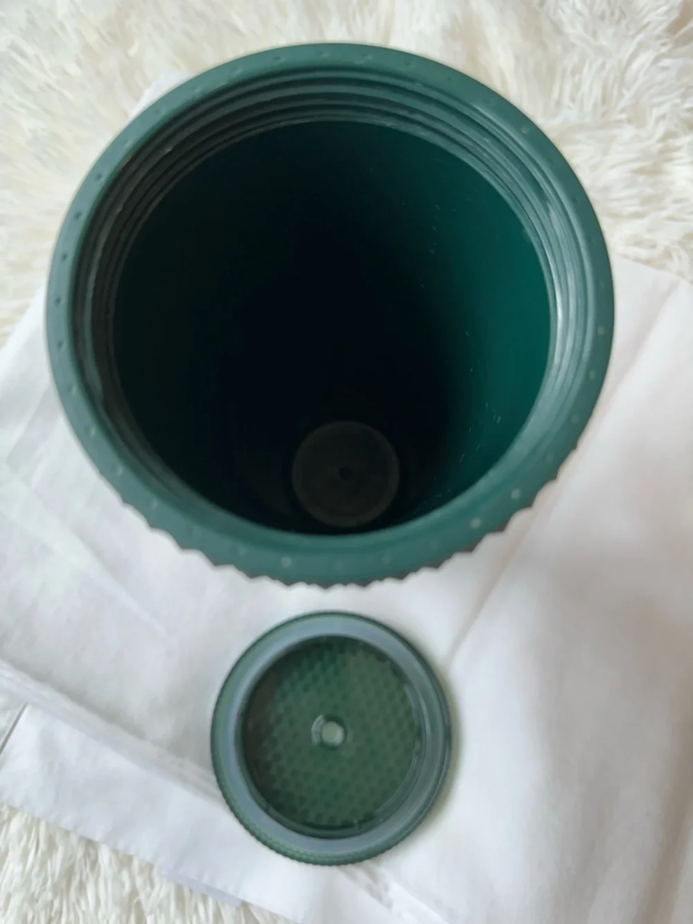 Starbucks Matte Forest Green Studded Venti 24oz Cold Cup Tumbler Reusable Cup